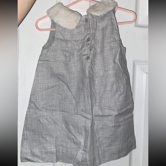 Gap baby girl fur colar dress 18-24months - Picture 5 of 10